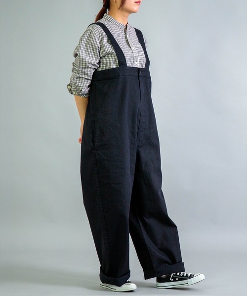 サロペット オーバーオール 「Yarmo」 10oz Denim High Rise Brace Trousers レディースの画像