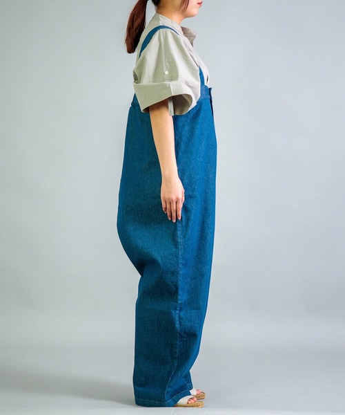 サロペット オーバーオール 「Yarmo」 10oz Denim High Rise Brace Trousers レディースの画像