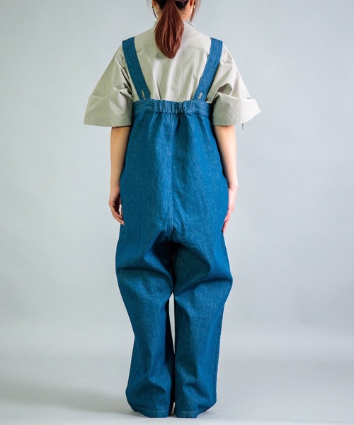 サロペット オーバーオール 「Yarmo」 10oz Denim High Rise Brace Trousers レディースの画像