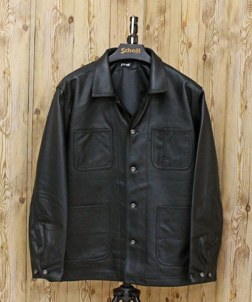 Schott N.Y.C（ショット） 革ジャン ライダース LAMB LEATHER COVERALL