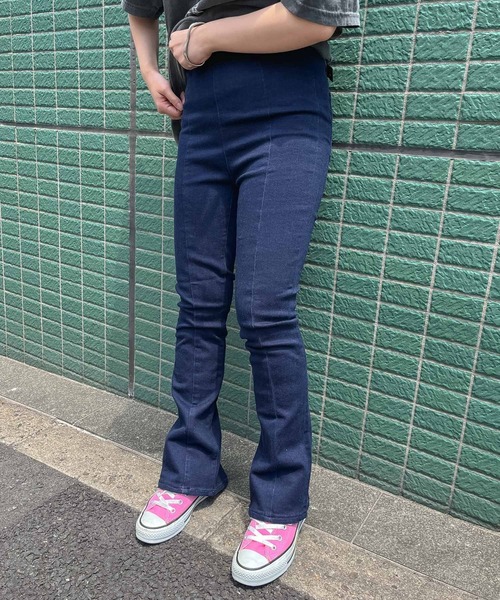「CIMARRON」 デニムパンツ 26 ネイビー レディース_画像5