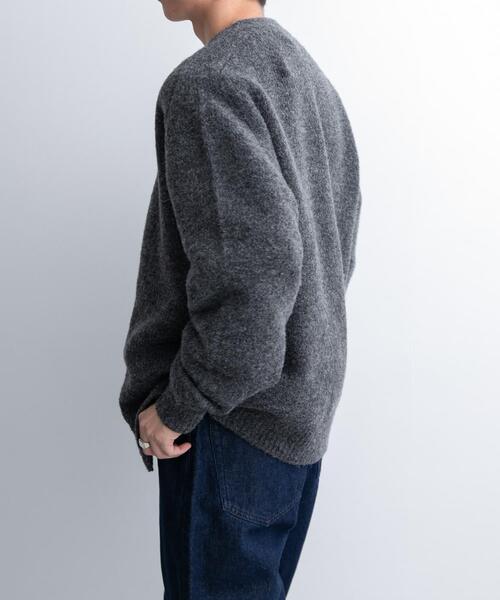 「FORK&SPOON」 ニットカーディガン 4 ブラウン メンズ_画像5