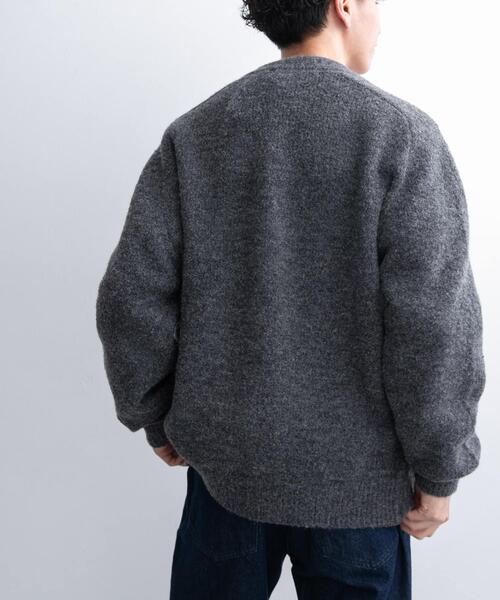 「FORK&SPOON」 ニットカーディガン 4 ブラウン メンズ_画像6