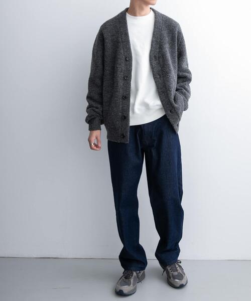 「FORK&SPOON」 ニットカーディガン 4 ブラウン メンズ_画像7