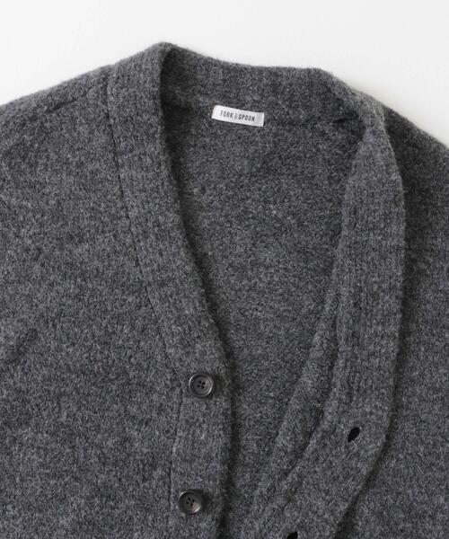 「FORK&SPOON」 ニットカーディガン 4 ブラウン メンズ_画像9