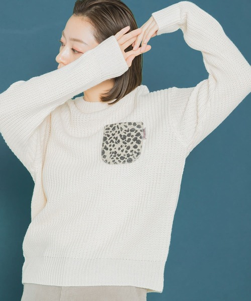 「URBAN RESEARCH Sonny Label」 長袖ニット FREE ベージュ レディース_画像6