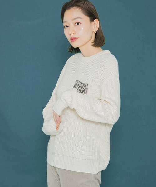 「URBAN RESEARCH Sonny Label」 長袖ニット FREE ベージュ レディース_画像8