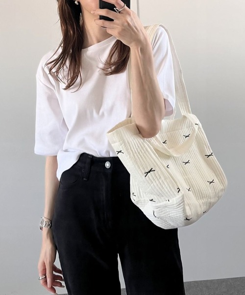 「florist」 2WAYバッグ M ブラック レディース_画像6