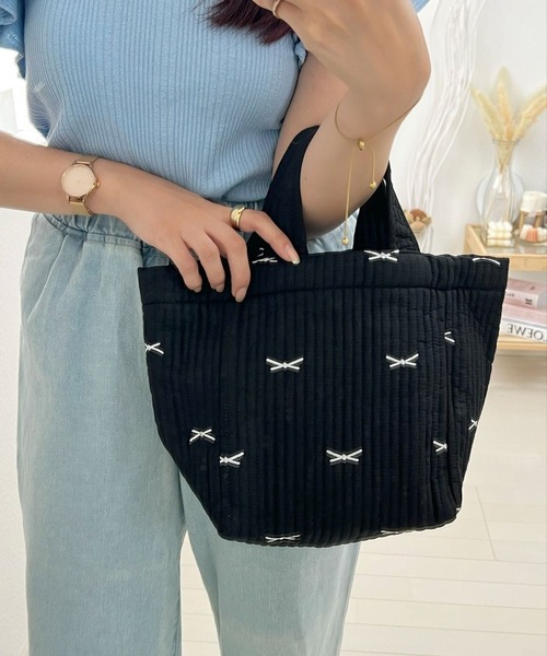 「florist」 2WAYバッグ M ブラック レディース_画像9