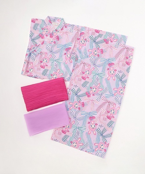 浴衣 「接触冷感」ベリエちゃん柄セパレート浴衣 キッズ 子供 女の子