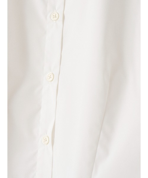 coco eimy istoire / ドットシャツ white シャツドッキングニットカーディガン