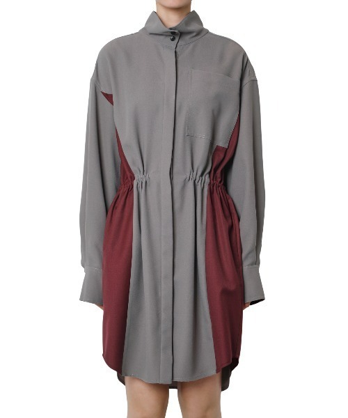 「LE CIEL BLEU」 長袖ワンピース 36 オレンジ レディース_画像4