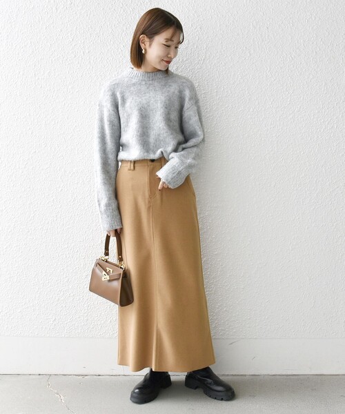 「SHIPS any」 長袖ニット ONE SIZE ブルー レディース_画像3