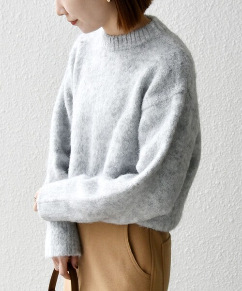 「SHIPS any」 長袖ニット ONE SIZE ブルー レディース_画像7