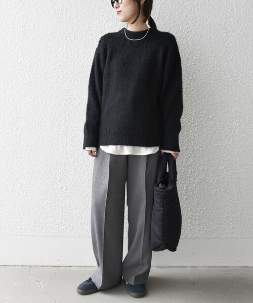 「SHIPS any」 長袖ニット ONE SIZE ブルー レディース_画像9