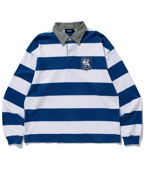 XLARGE（エクストラ ラージ） 長袖ポロシャツ X-LARGE ネイビー メンズ