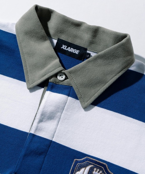 XLARGE（エクストラ ラージ） 長袖ポロシャツ X-LARGE ネイビー メンズ