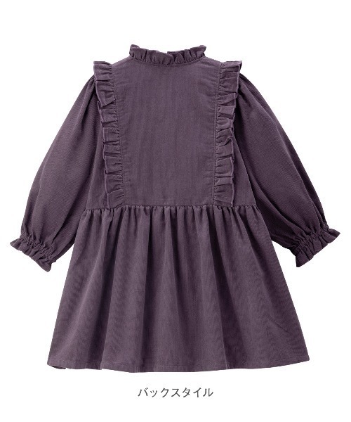 「combimini」 「KIDS」長袖ワンピース 110 パープル キッズ_画像2