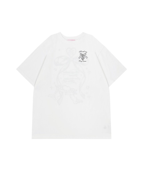 「Honey Cinnamon」 半袖Tシャツ FREE ホワイト レディース_画像2