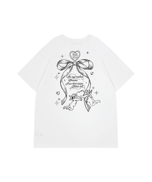 「Honey Cinnamon」 半袖Tシャツ FREE ホワイト レディース_画像3