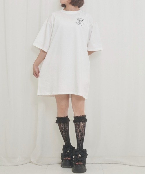 「Honey Cinnamon」 半袖Tシャツ FREE ホワイト レディース_画像8
