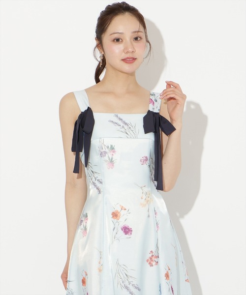 【新品タグ付き】新作　WILLSELECTION　ボタニカルフラワーシアーワンピ WILLSELECTION（ウィルセレクション） ワンピース ボタニカルフラワー