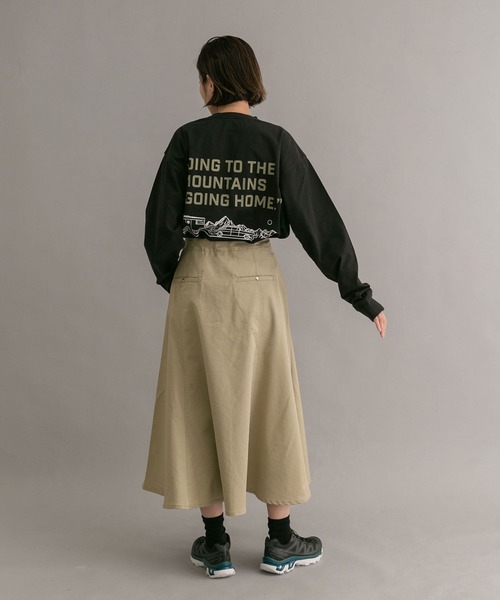 「EKAL」 長袖Tシャツ MEDIUM ホワイト メンズ_画像2