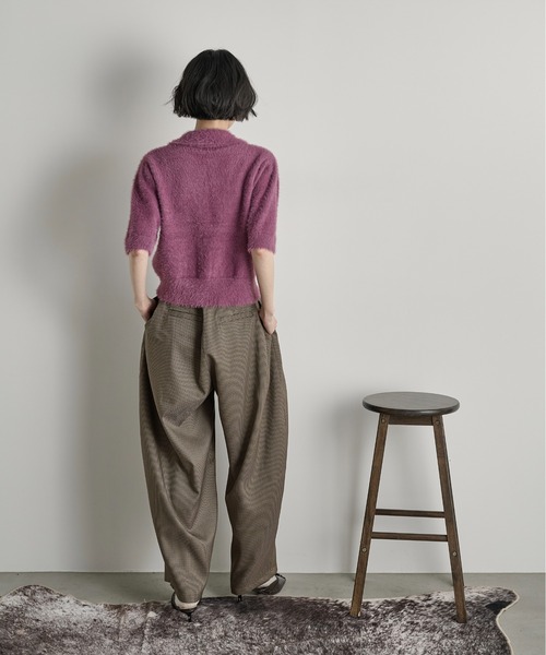 「THE YOn」 ニットカーディガン FREE アイボリー レディース_画像5