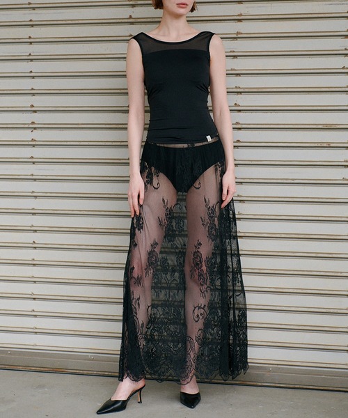 専用Mizuno×Ameri SHEER DOCKING LONG SLEEVE MIZUNO（ミズノ） タンクトップ ノースリーブ × Ameri SHEER DOCKING