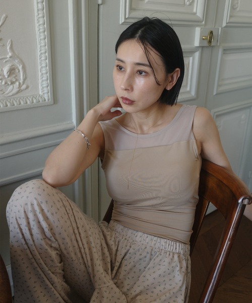MIZUNO(ミズノ) タンクトップ ノースリーブ × Ameri SHEER DOCKING MIZUNO(ミズノ) タンクトップ ノースリーブ × Ameri SHEER DOCKING