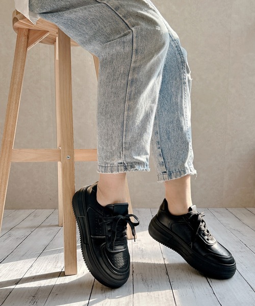 「Noubel Voug Relax」 ローカットスニーカー L ブラック レディース_画像3