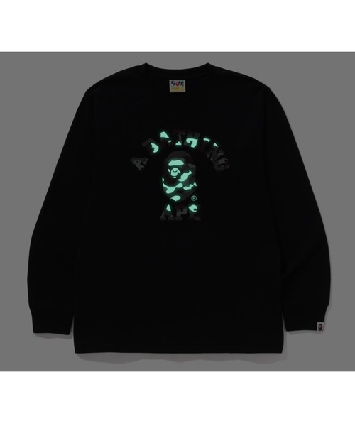 「A BATHING APE」 長袖Tシャツ LARGE ホワイト メンズの画像