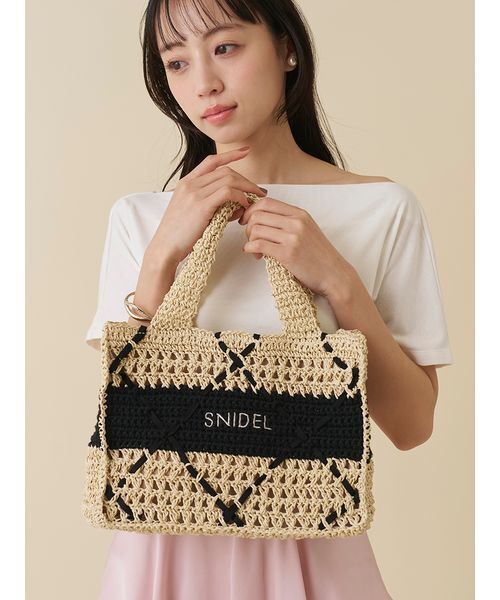 SNIDEL（スナイデル） トートバッグ ペーパークロシェトート
