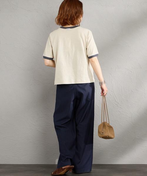 美品▲AMERICANAアメリカーナ/硫化染めチュニックシャツブラウス▲ベージュ AMERICANA - 美品△AMERICANAアメリカーナ/硫化染めチュニックシャツ