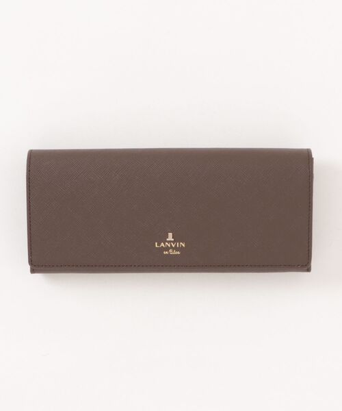 LANVIN en Bleu 長財布 財布 リュクサンブール かぶせ長財布 