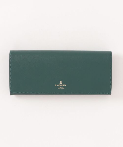 LANVIN en Bleu 長財布 財布 リュクサンブール かぶせ長財布