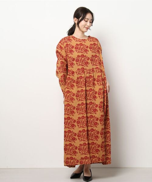 「RNA-N」 長袖ワンピース MEDIUM ベージュ レディース_画像2