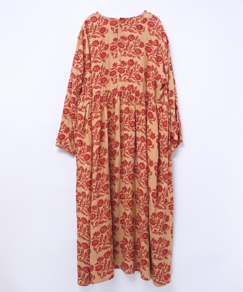 「RNA-N」 長袖ワンピース MEDIUM ベージュ レディース_画像4