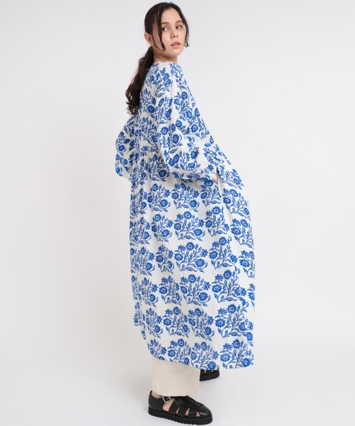 「RNA-N」 長袖ワンピース MEDIUM ベージュ レディース_画像7