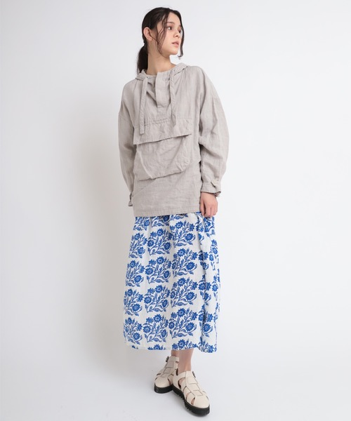 「RNA-N」 長袖ワンピース MEDIUM ベージュ レディース_画像8