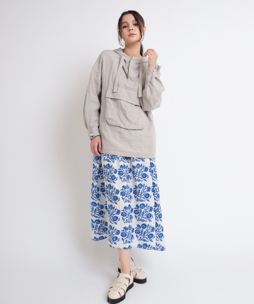 「RNA-N」 長袖ワンピース MEDIUM ベージュ レディース_画像9