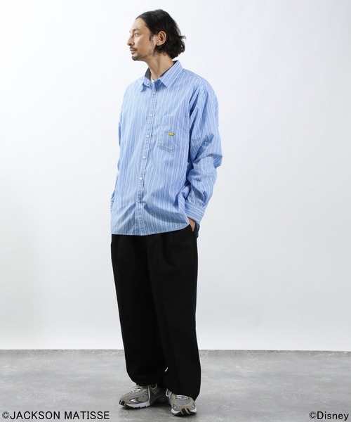「JACKSON MATISSE」 長袖シャツ LARGE ブルー メンズ_画像5