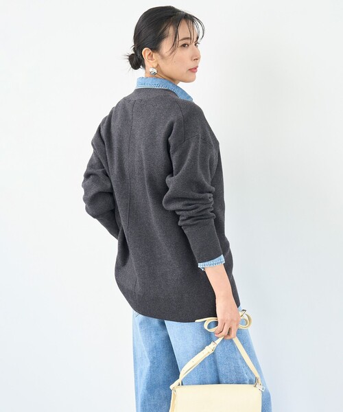 「UNFILO」 ニットカーディガン MEDIUM ピンク レディース_画像4