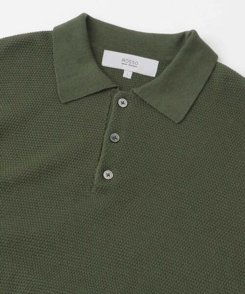 「URBAN RESEARCH ROSSO MEN」 半袖ポロシャツ MEDIUM ライトグレー メンズ_画像7