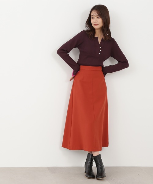 「N.(N. Natural Beauty Basic)」 長袖ポロシャツ MEDIUM ナチュラル レディース_画像6