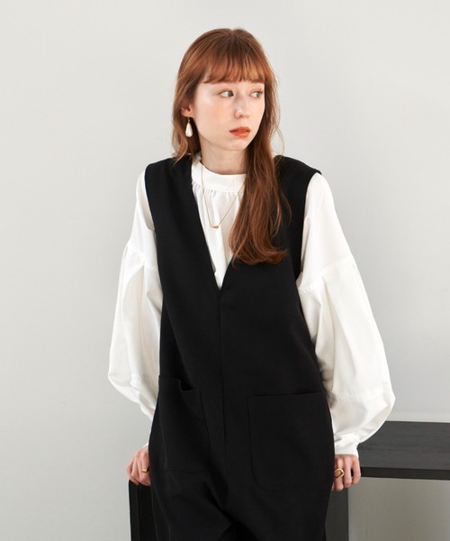 「hinari」 オーバーオール SMALL ベージュ レディース_画像2