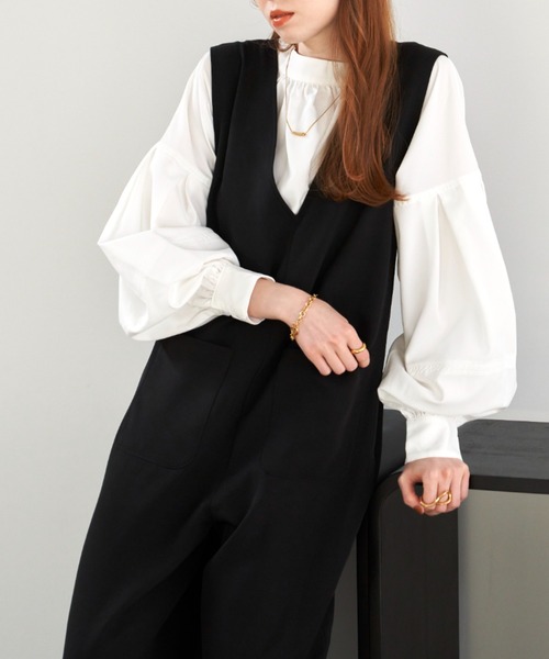 「hinari」 オーバーオール SMALL ベージュ レディース_画像3
