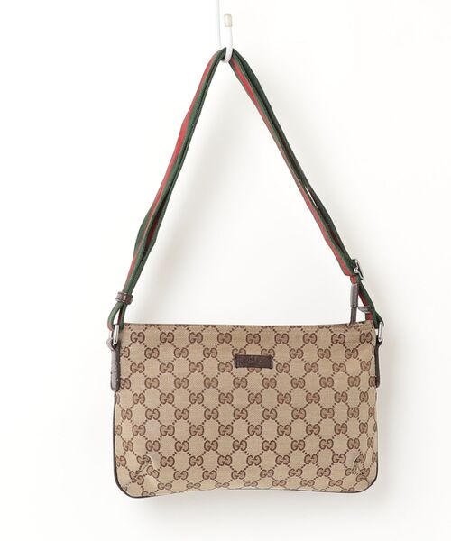 GUCCI（グッチ） GGキャンバス ショルダーバッグ - ベージュ