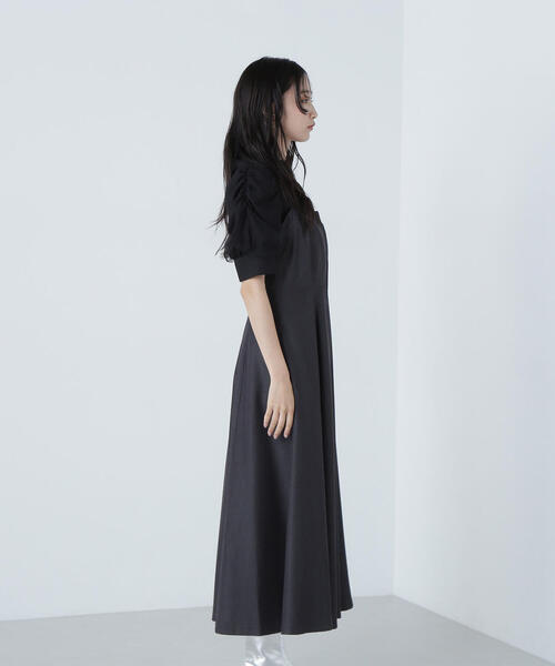 「NATURAL BEAUTY BASIC」 サロペットスカート MEDIUM ネイビー レディース_画像7