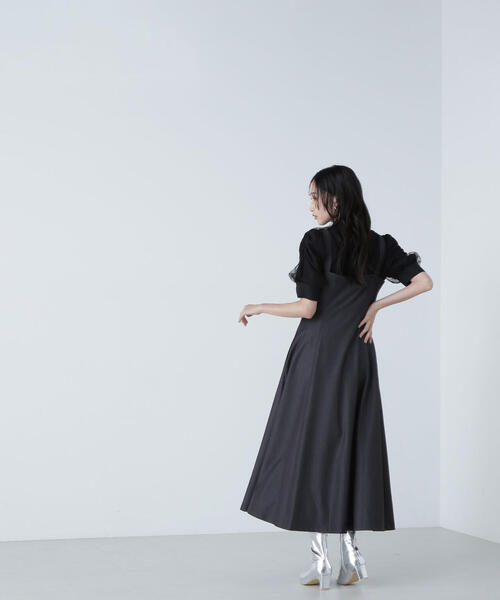 「NATURAL BEAUTY BASIC」 サロペットスカート MEDIUM ネイビー レディース_画像9